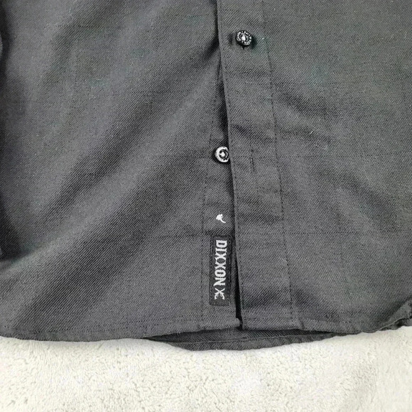 Dixxon DFC Youth Division Flannel Shirt Youth XL Gray Black Plaid Button Up - Picture 3 of 7